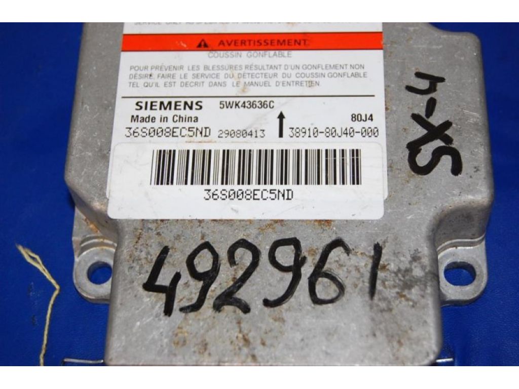 38910-80J40 | Блок керування AIRBAG SUZUKI SX4 06-13 - Фото 2