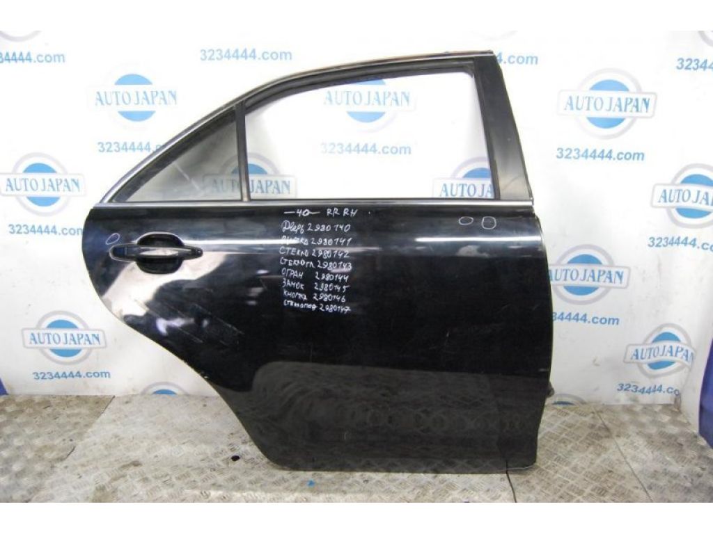 68123-33060 | Стекло двери глухое задн. прав. TOYOTA CAMRY 40 06-11