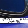 76200-SNK-R02ZB | Зеркало прав. HONDA CIVIC 4D 06-11