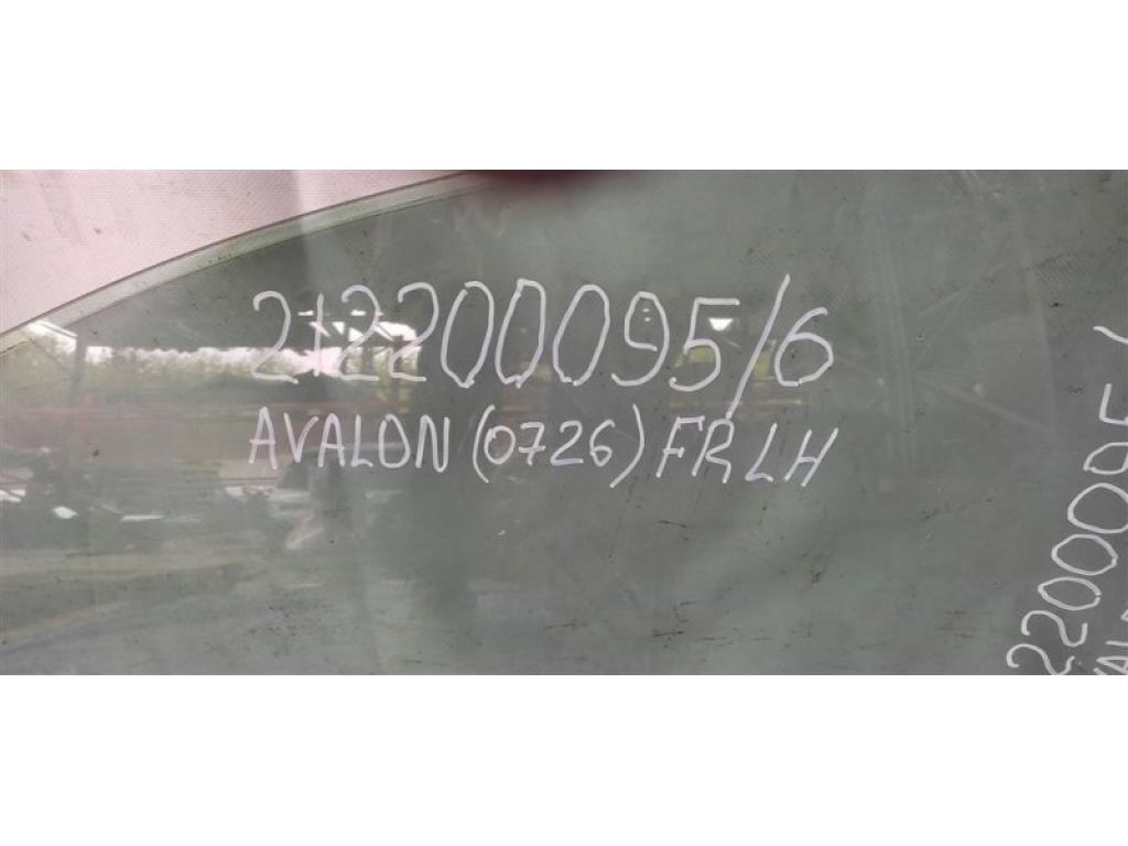 68102-AC060 | Скло дверей передн. лів. TOYOTA AVALON 05-12 - Фото 5