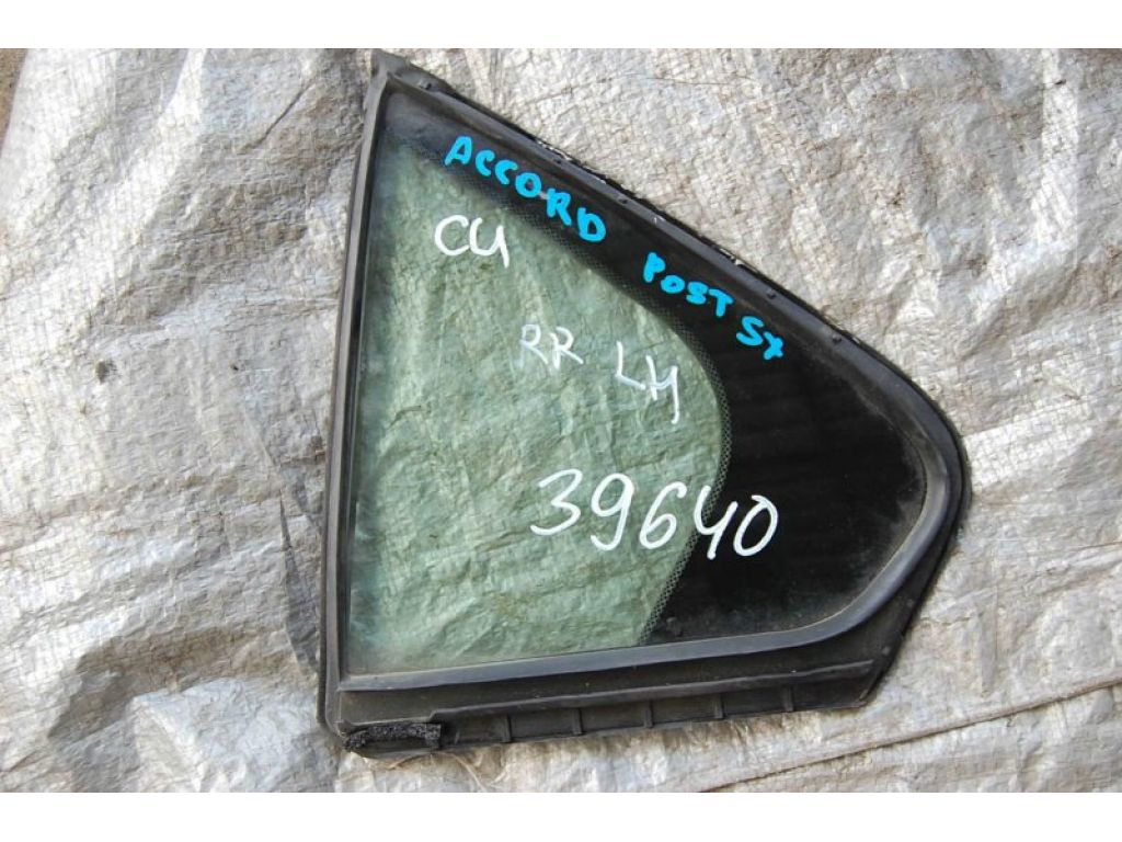 73455-TL0-E00 | Стекло двери глухое задн. лев. HONDA ACCORD CU8 / TSX 08-14