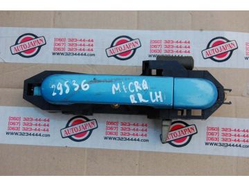Ручка двері зовнішня задн. лів. NISSAN MICRA 03-11