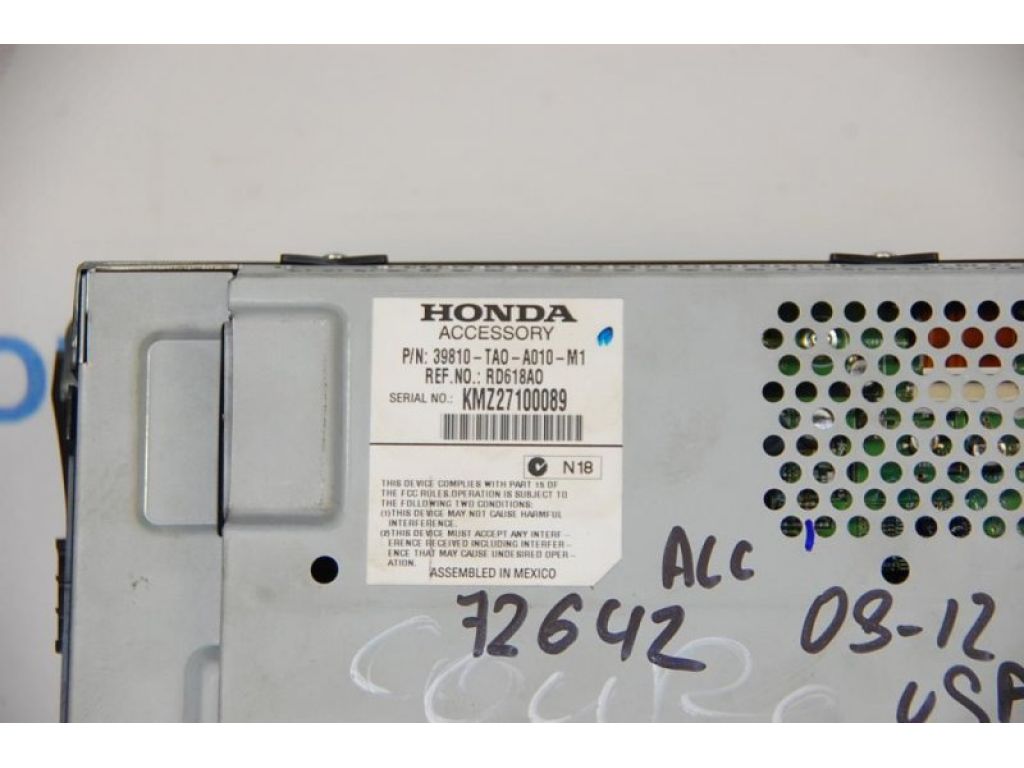 39810-TA0-305 | монітор HONDA ACCORD USA 07-12 - Фото 3