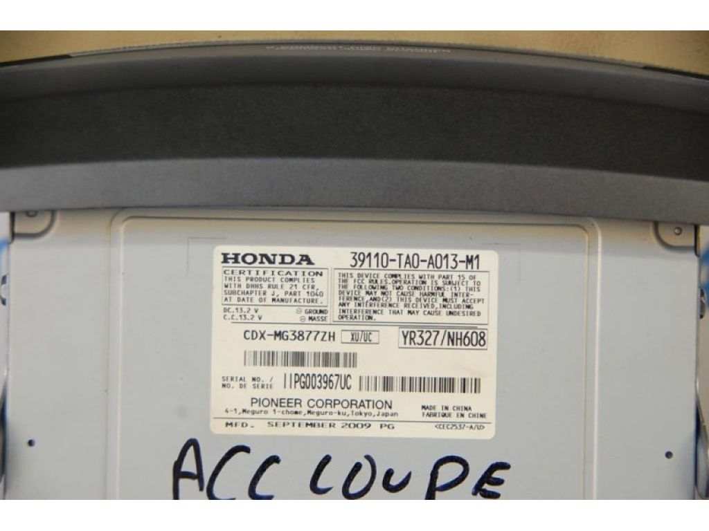 39110-TA0-A01ZB | CD-чейнджер HONDA ACCORD USA 07-12 - Фото 4