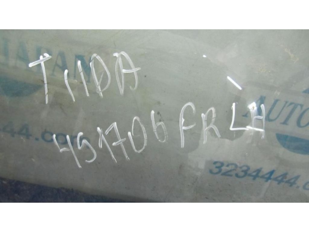 80301-ED000 | Стекло двери передн. лев. NISSAN TIIDA/VERSA C11 04-11 - Фото 2