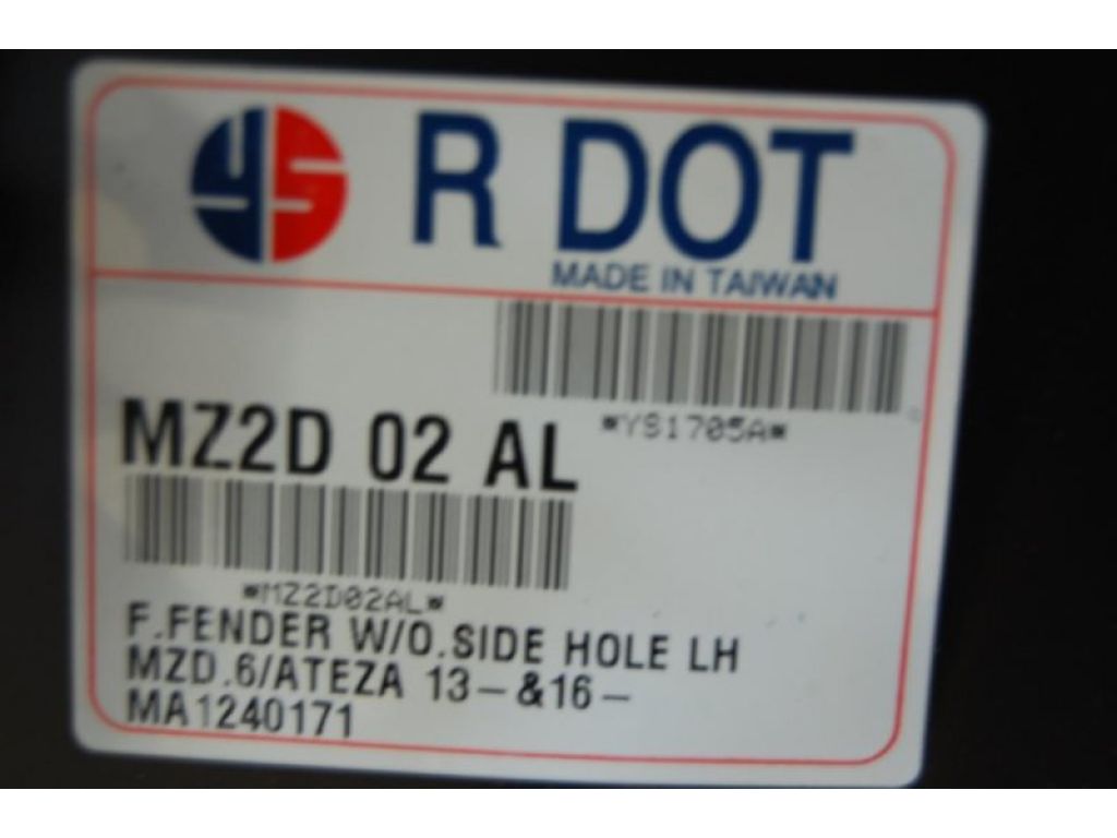 GHP9-52-211A | Крыло переднее лев. MAZDA 6 GJ 12- - Фото 3