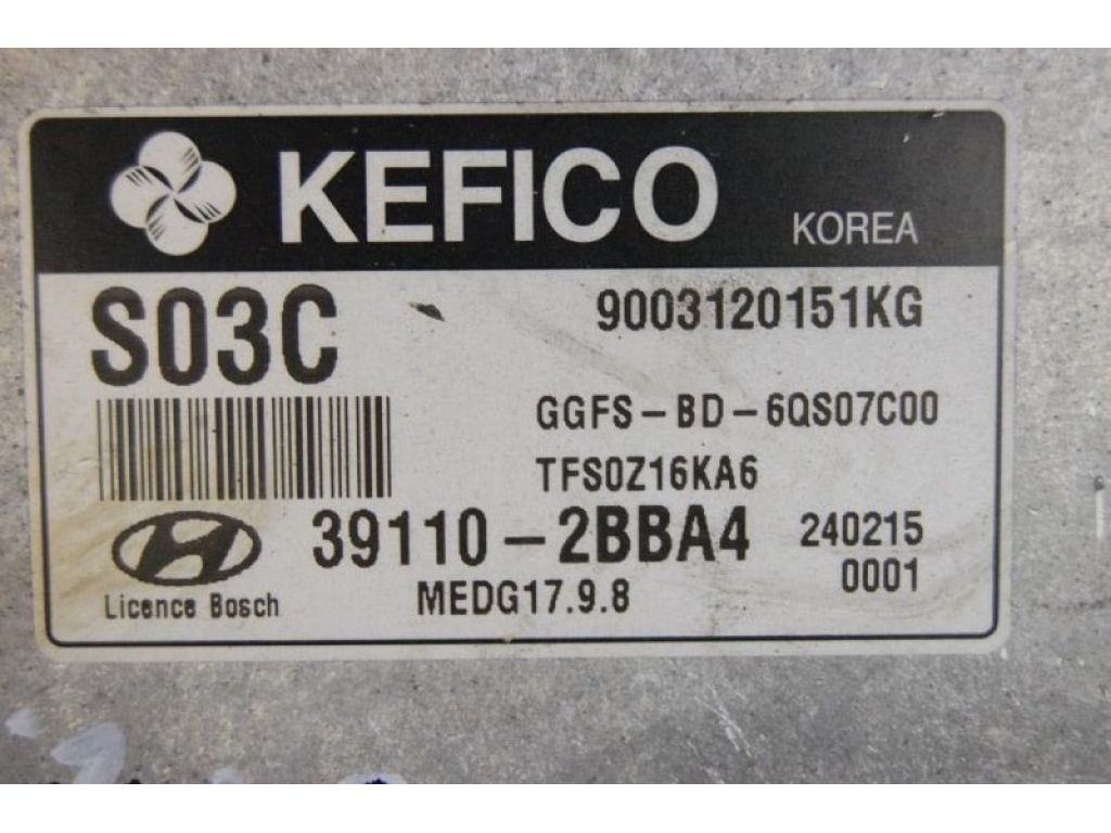 39110-2BBA4 | Блок керування двигуном HYUNDAI VELOSTER 11-18 - Фото 6