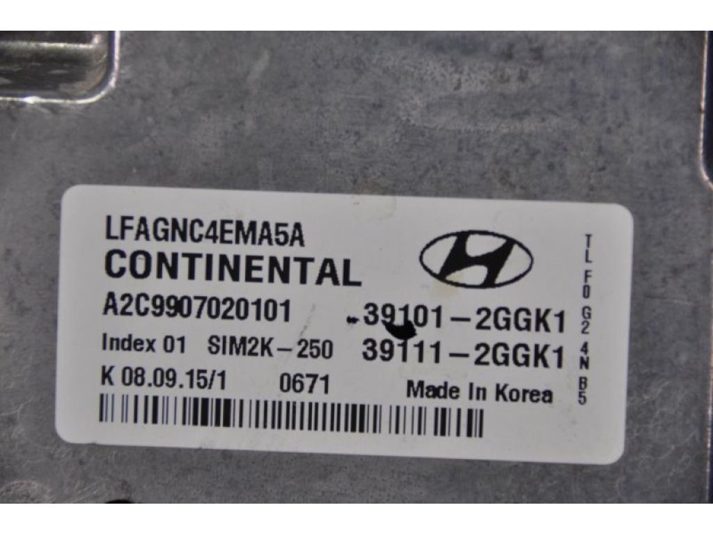 39111-2GGK1 | Блок керування двигуном HYUNDAI SONATA YF 10-14 - Фото 2