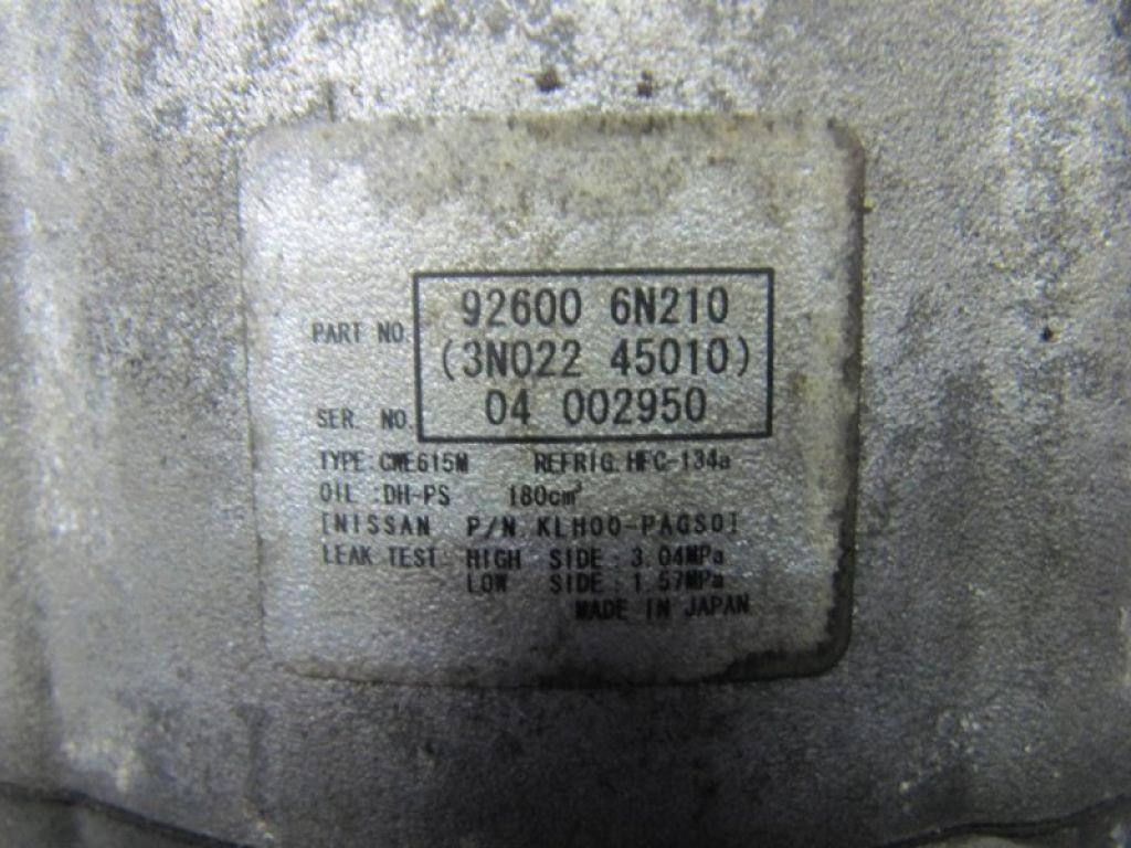 92600-6N210 | Компресор кондиціонера NISSAN X-TRAIL T30 01-07 - Фото 4