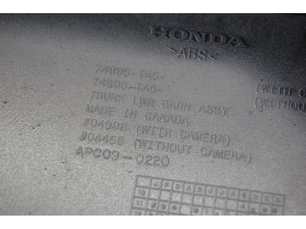 74895-TA5-A01ZE | Накладка крышки багажника HONDA ACCORD USA 07-12 - Фото 4