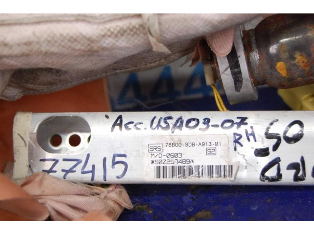 78800-SDA-A81 | Подушка безопасности (штора) прав. HONDA ACCORD USA 03-07 - Фото 2
