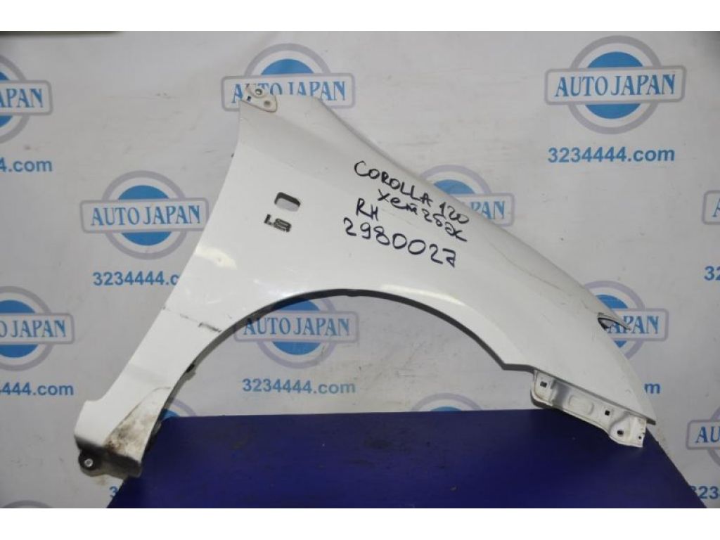 5381102080 | Крыло переднее прав. TOYOTA COROLLA 120 00-07
