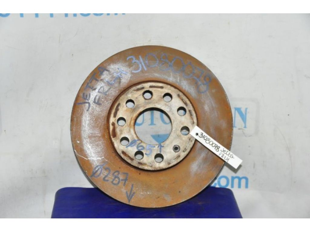 5C0 615 301 D | Тормозной диск передний VOLKSWAGEN JETTA USA 10-17