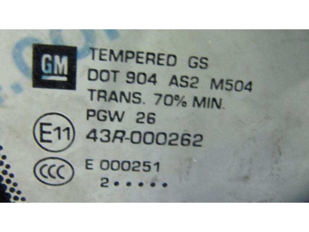 22906080 | Скло дверей глухе передн. прав. CHEVROLET VOLT 10-15 - Фото 3