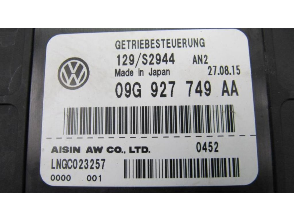 09G 927 749 A | Блок управления АКПП VOLKSWAGEN JETTA USA 10-17 - Фото 3