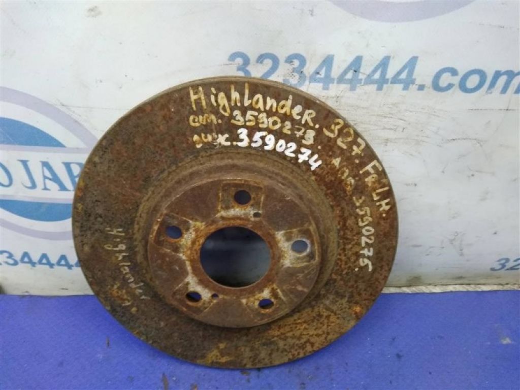 43512-48031 | Тормозной диск передний TOYOTA HIGHLANDER 01-07