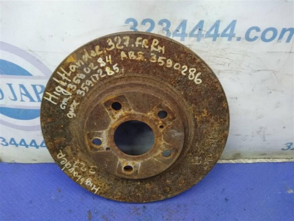 43512-48031 | Тормозной диск передний TOYOTA HIGHLANDER 01-07