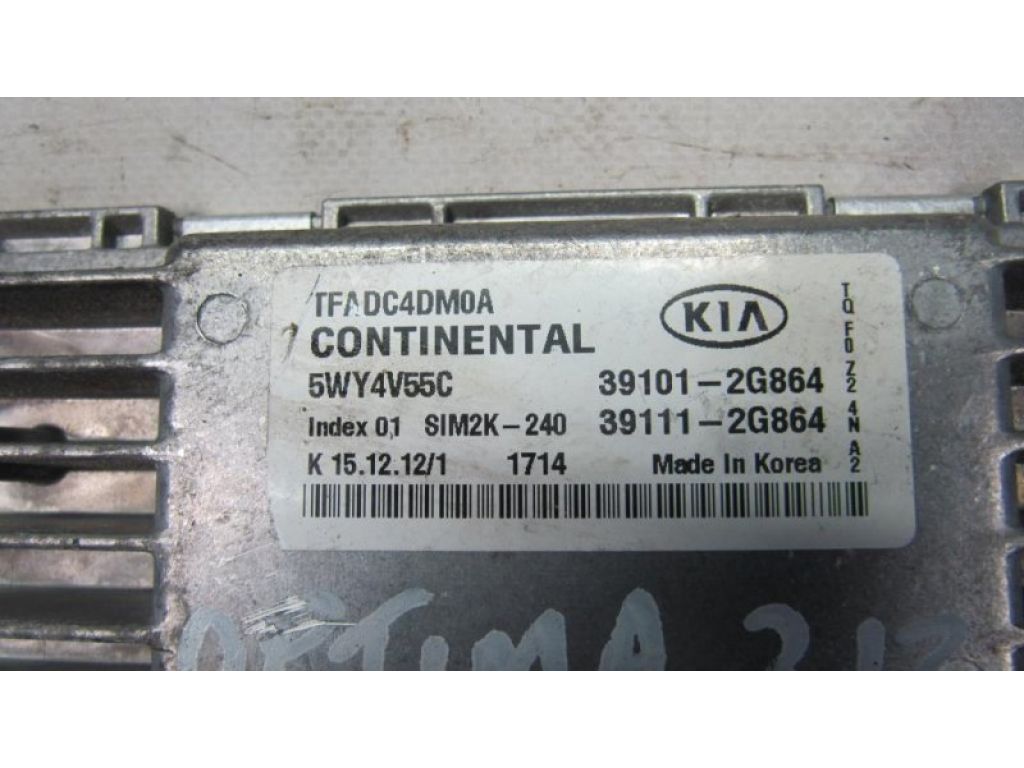 39111-2G864 | Блок управления двигателем KIA OPTIMA TF 11-16 - Фото 3