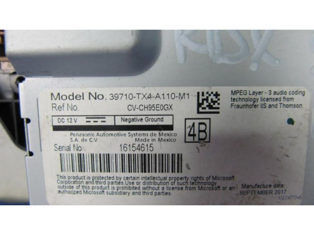 39710-TX4-306 | монітор ACURA RDX 12-19 - Фото 4