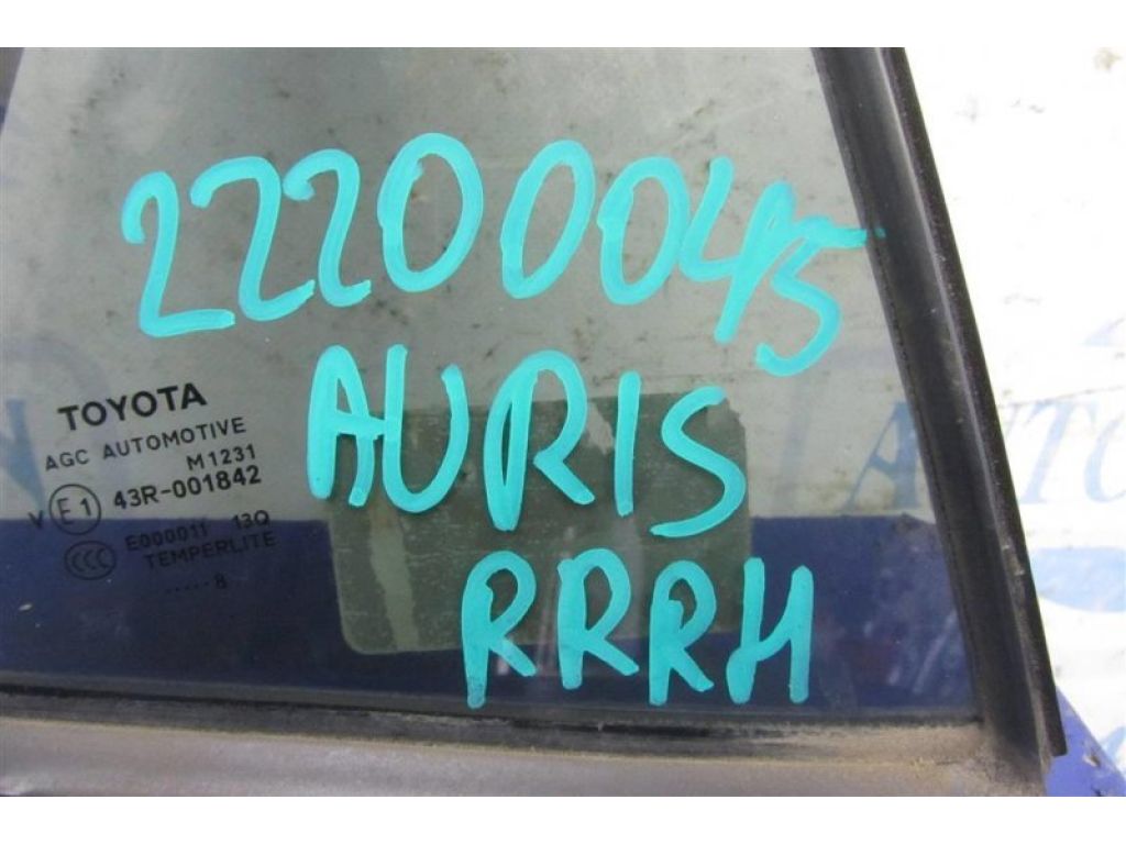 68123-02170 | Скло дверей глухе задн. прав. TOYOTA AURIS 06-12 - Фото 2