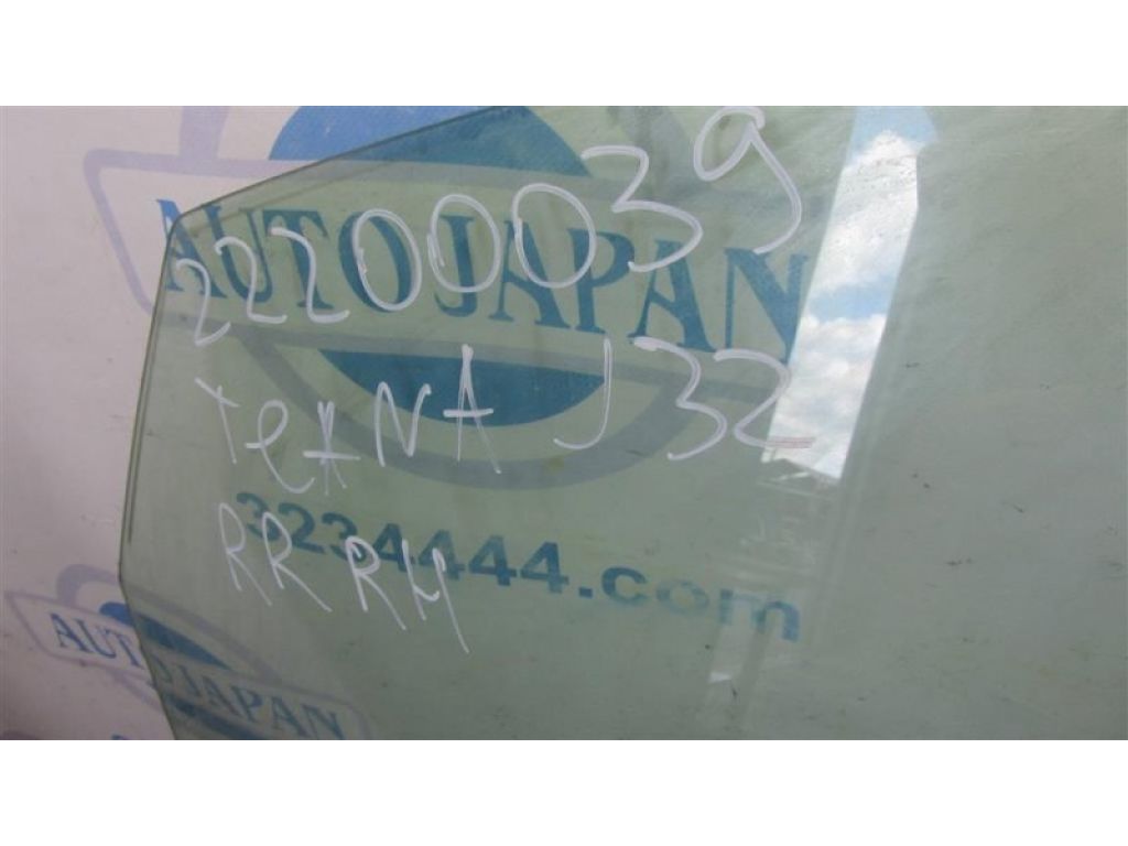 82300-JN20A | Скло дверей задн. прав. NISSAN TEANA J32 08-14 - Фото 2