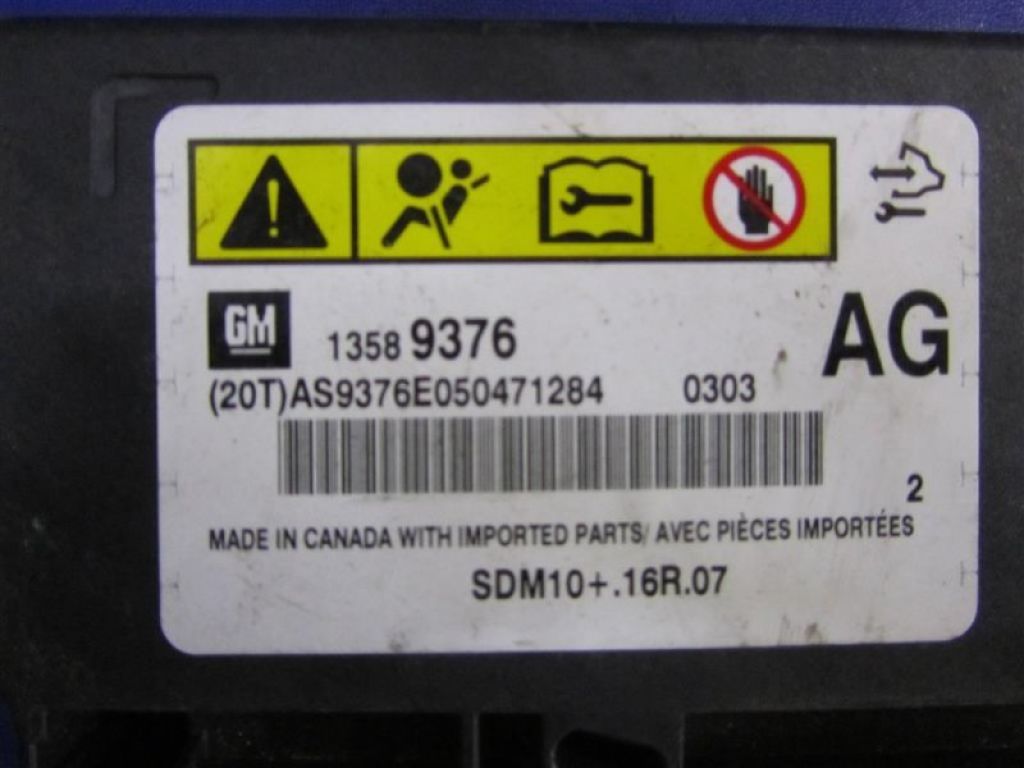 13589376 | Блок керування AIRBAG CHEVROLET VOLT 10-15 - Фото 3