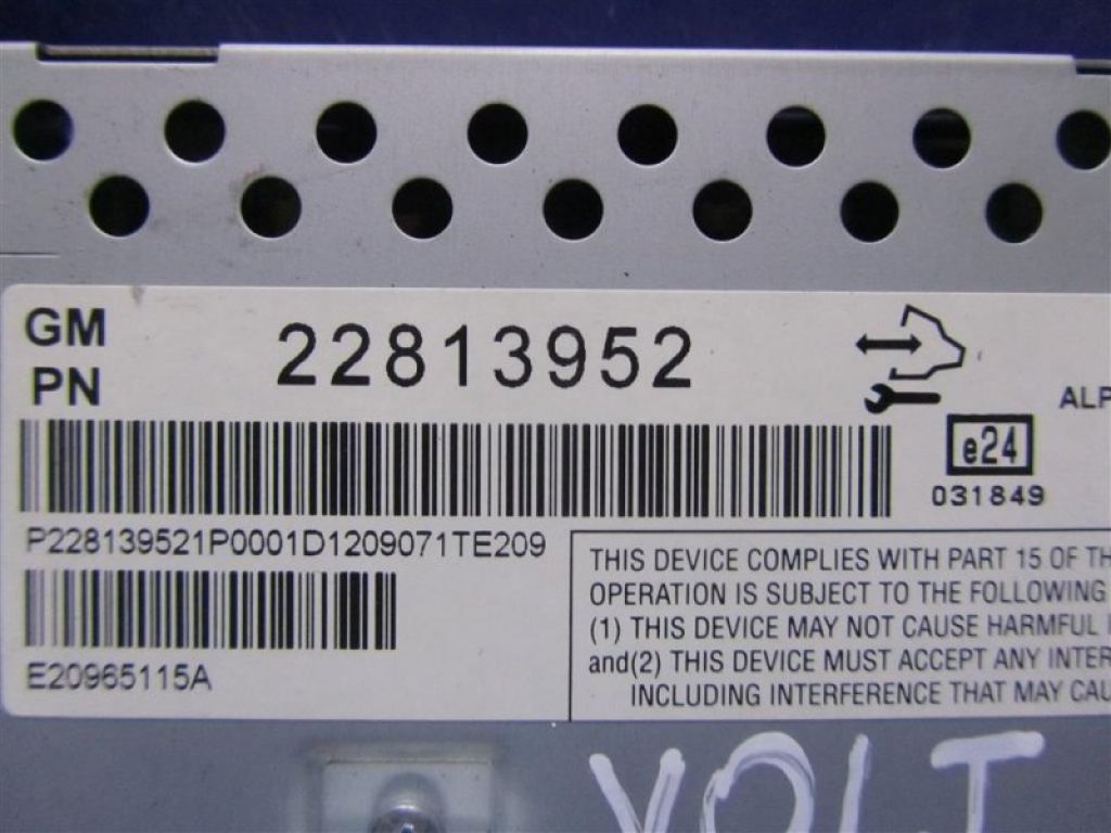 22813952 | монітор CHEVROLET VOLT 10-15 - Фото 3
