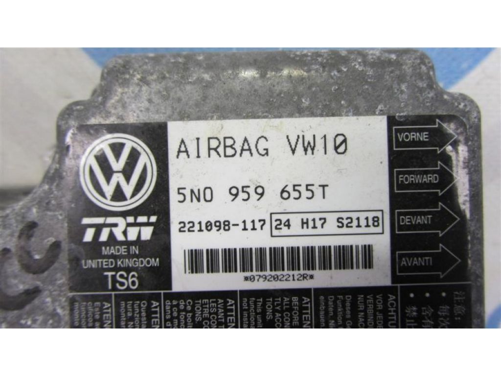5N0 959 655 T | Блок керування AIRBAG VOLKSWAGEN PASSAT B7 11-15 - Фото 2