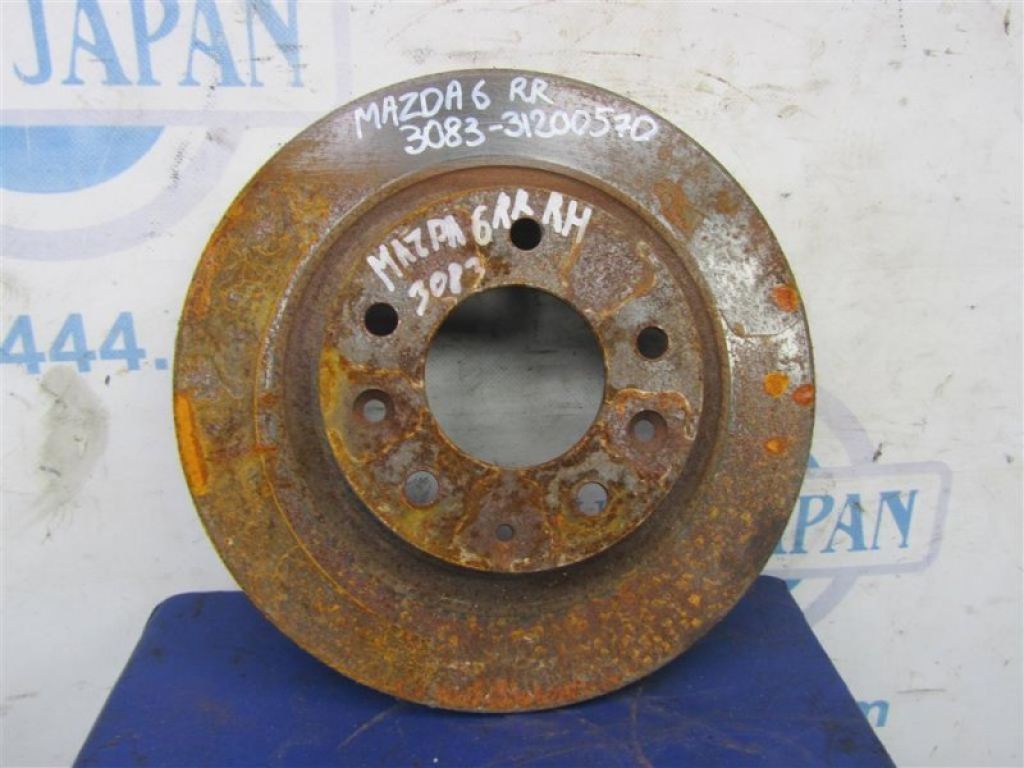 GK2Y-26-251H | Гальмівний диск задній MAZDA 6 GH 07-12