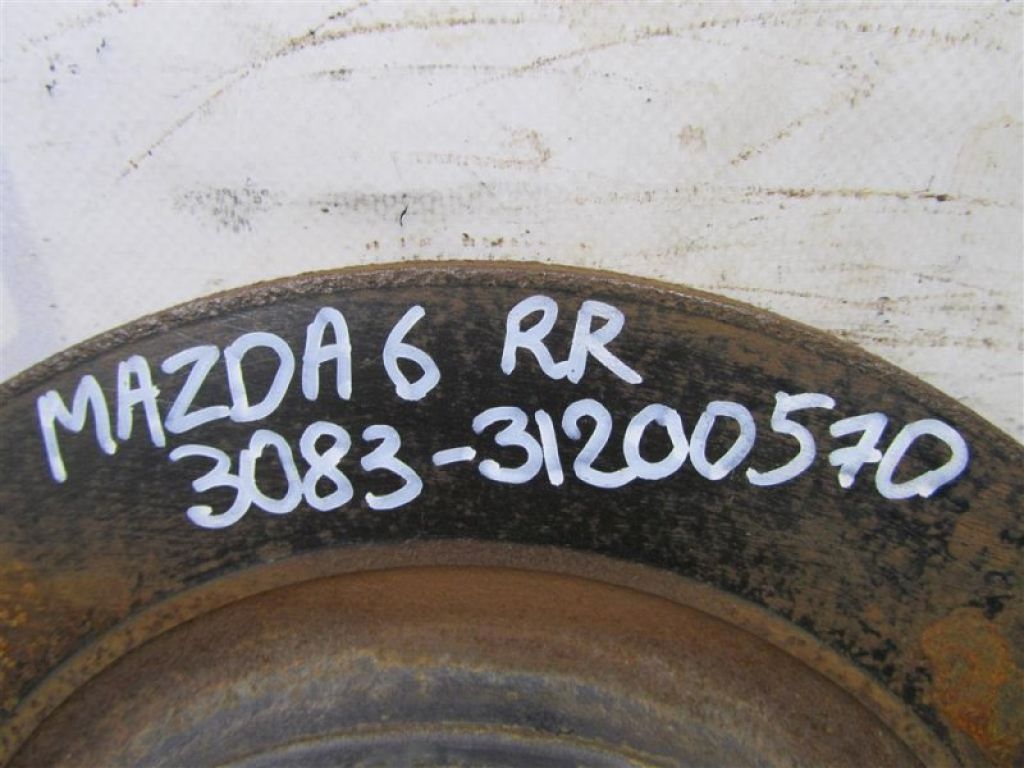 GK2Y-26-251H | Гальмівний диск задній MAZDA 6 GH 07-12 - Фото 2