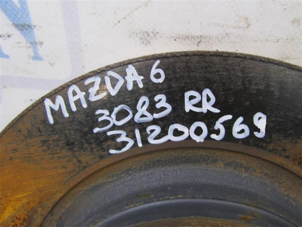 GK2Y-26-251H | Тормозной диск задний MAZDA 6 GH 07-12 - Фото 2
