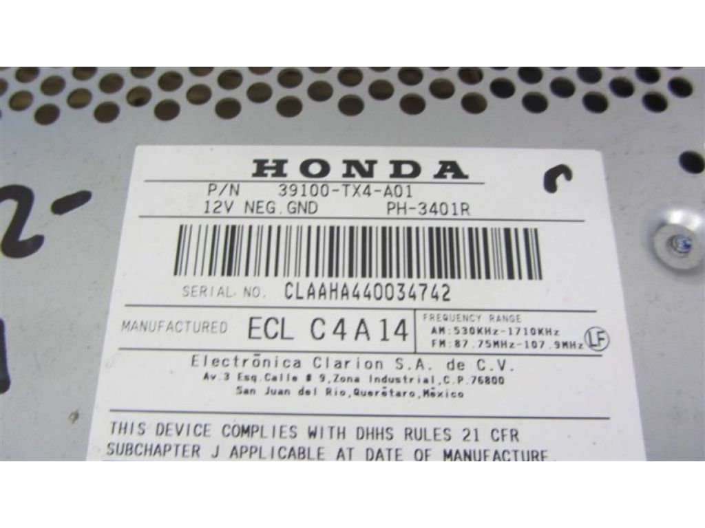 39100-TX4-A01RM | магнітола ACURA RDX 12-19 - Фото 3