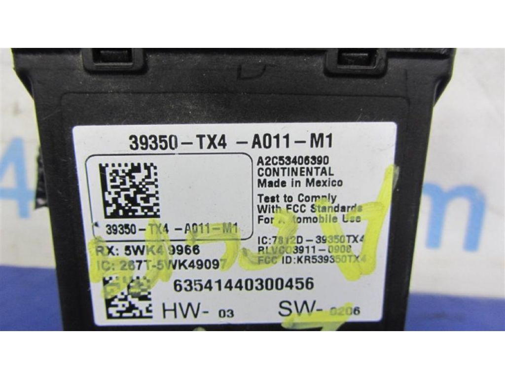 39350-TX4-A01 | Блок керування тиском в шинах ACURA RDX 12-19 - Фото 2