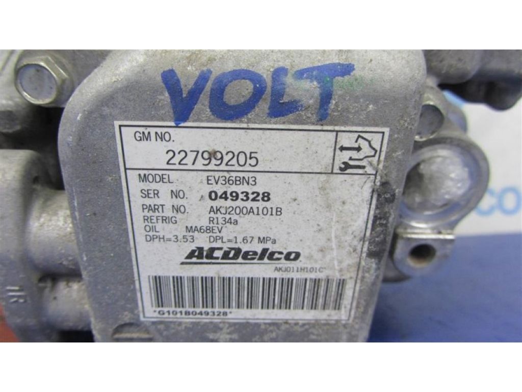 22799205 | Компресор кондиціонера CHEVROLET VOLT 10-15 - Фото 2