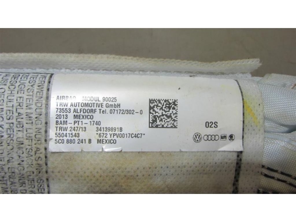 5C0 880 241 D | Подушка безопасности в сиденье лев. VOLKSWAGEN JETTA USA 10-17 - Фото 4