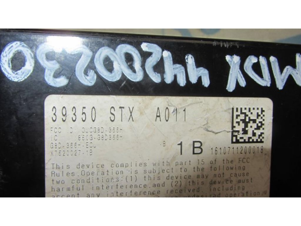 39350-STX-305 | Блок керування тиском в шинах ACURA MDX (YD2) 06-13 - Фото 3