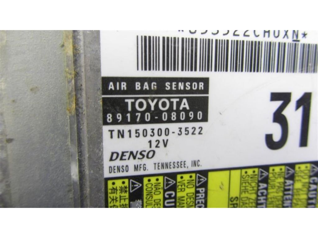 89170-08090 | Блок керування AIRBAG TOYOTA SIENNA 11-16 - Фото 3