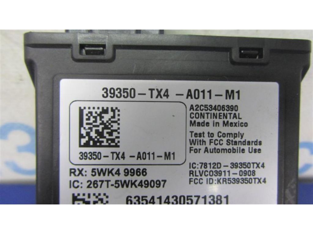 39350-TX4-A01 | Блок керування тиском в шинах ACURA RDX 12-19 - Фото 2