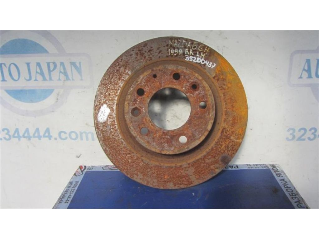 GK2Y-26-251H | Тормозной диск задний MAZDA 6 GH 07-12