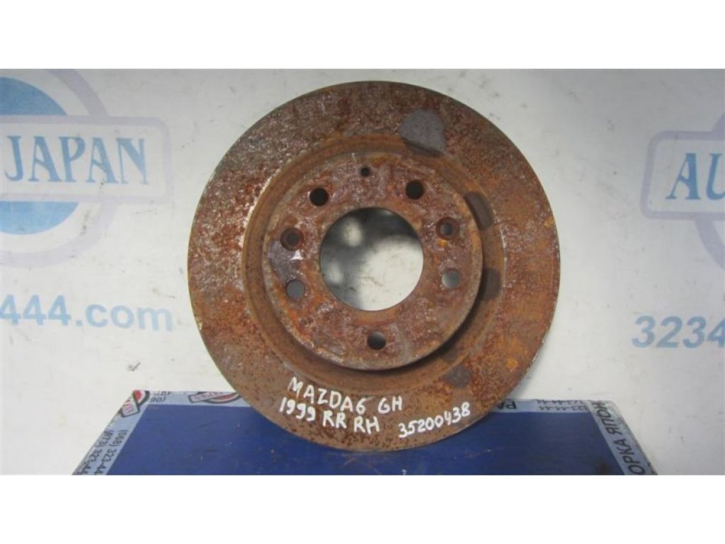 GK2Y-26-251H | Тормозной диск задний MAZDA 6 GH 07-12