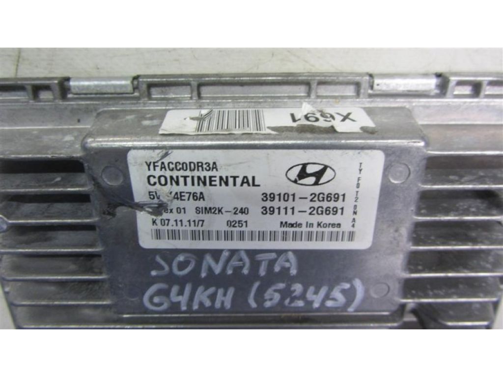 39111-2G691 | Блок керування двигуном HYUNDAI SONATA YF 10-14 - Фото 2