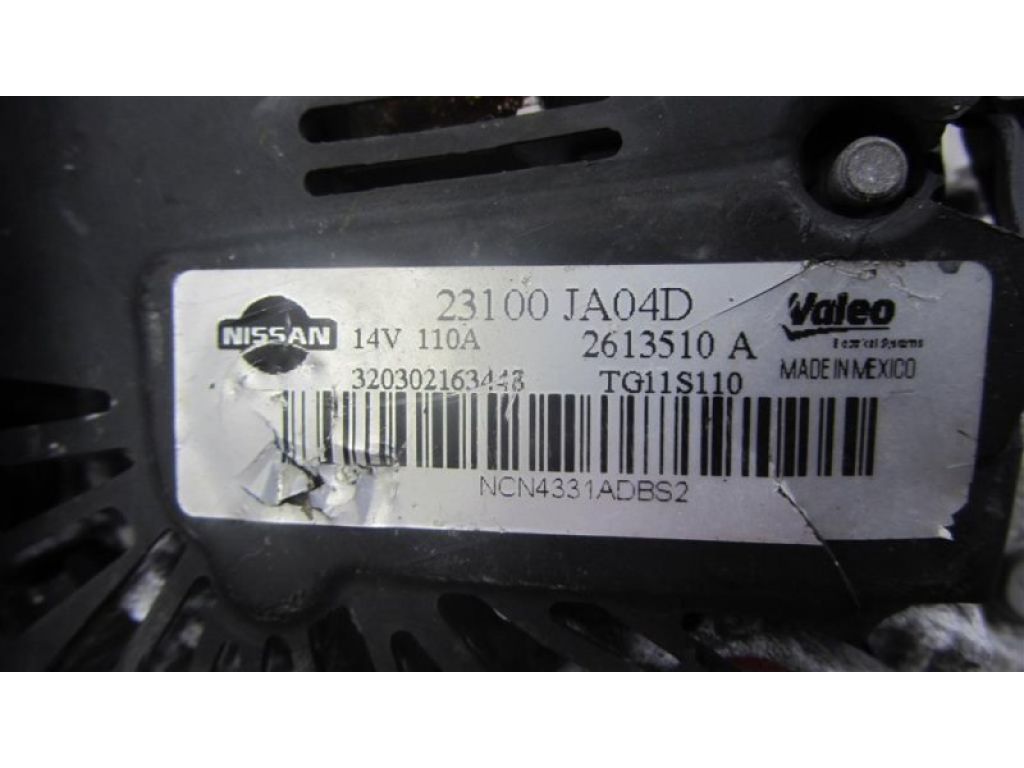23100-JA04A | Генератор NISSAN ALTIMA L32 07-12 - Фото 4