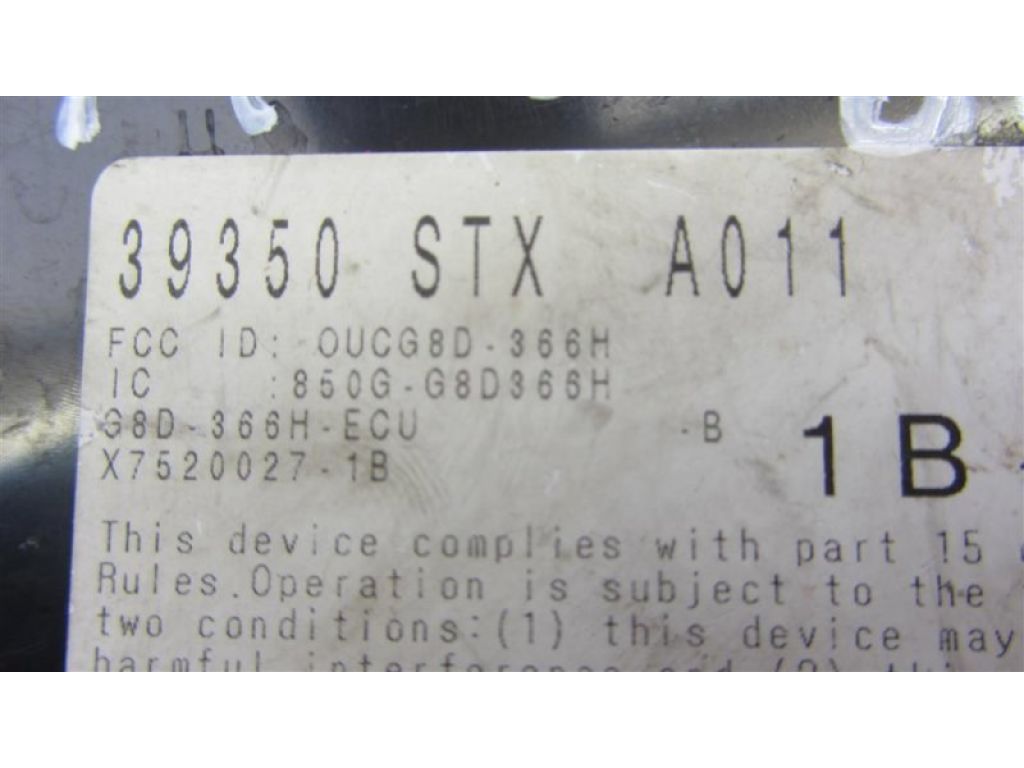 39350-STX-305 | Блок керування тиском в шинах ACURA MDX (YD2) 06-13 - Фото 5