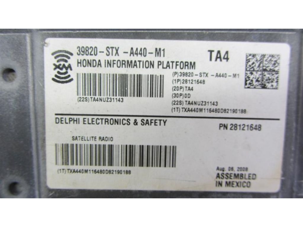 39820-STX-A44 | Блок электронный ACURA MDX (YD2) 06-13 - Фото 4