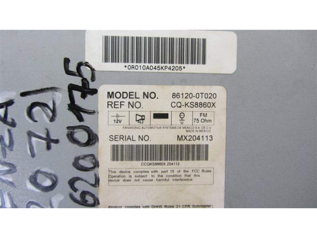 86120-0T020 | магнітола TOYOTA VENZA 09-16 - Фото 6