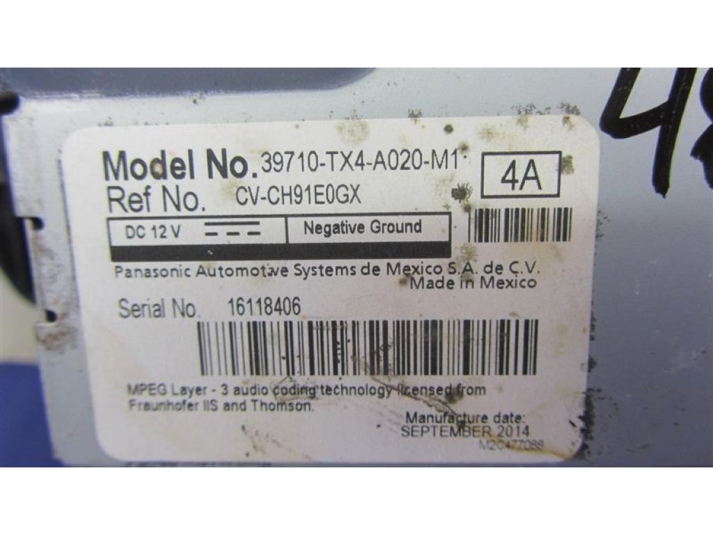 39710-TX4-305 | монітор ACURA RDX 12-19 - Фото 4