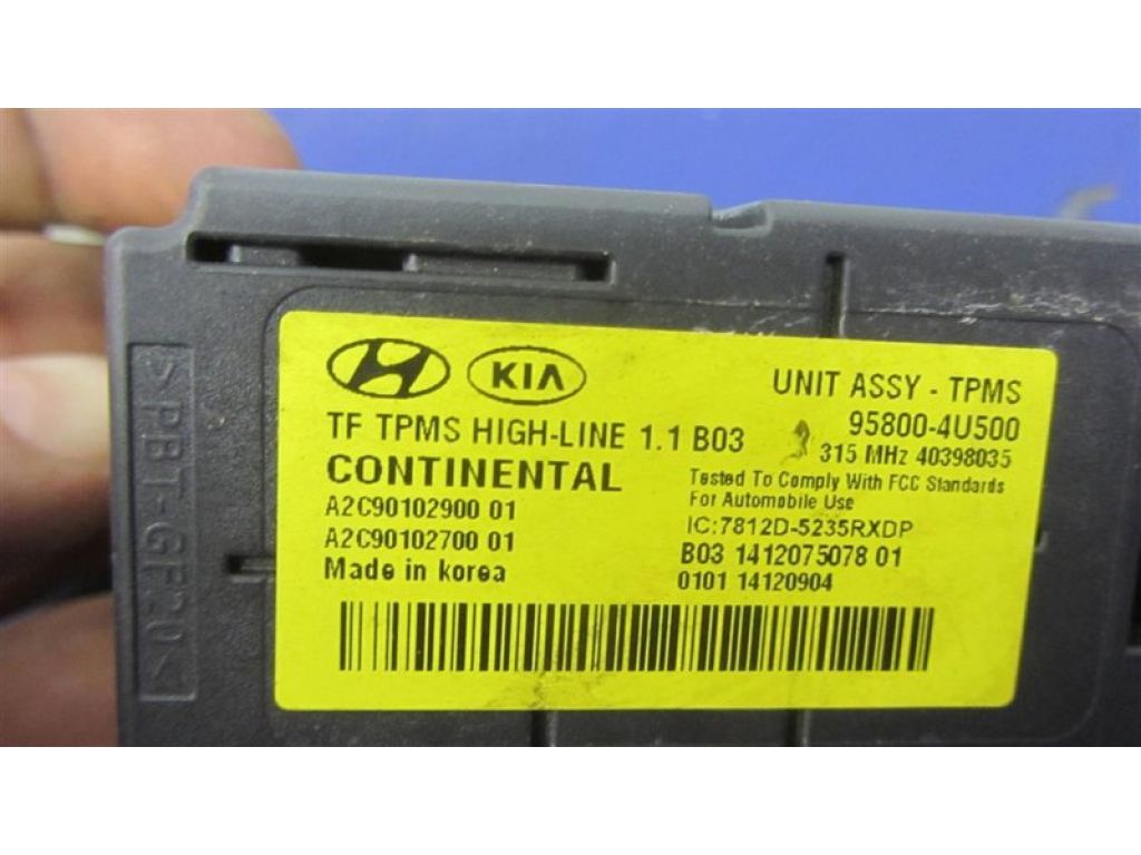 95800-4U500 | Блок керування тиском в шинах KIA OPTIMA TF 11-16 - Фото 4
