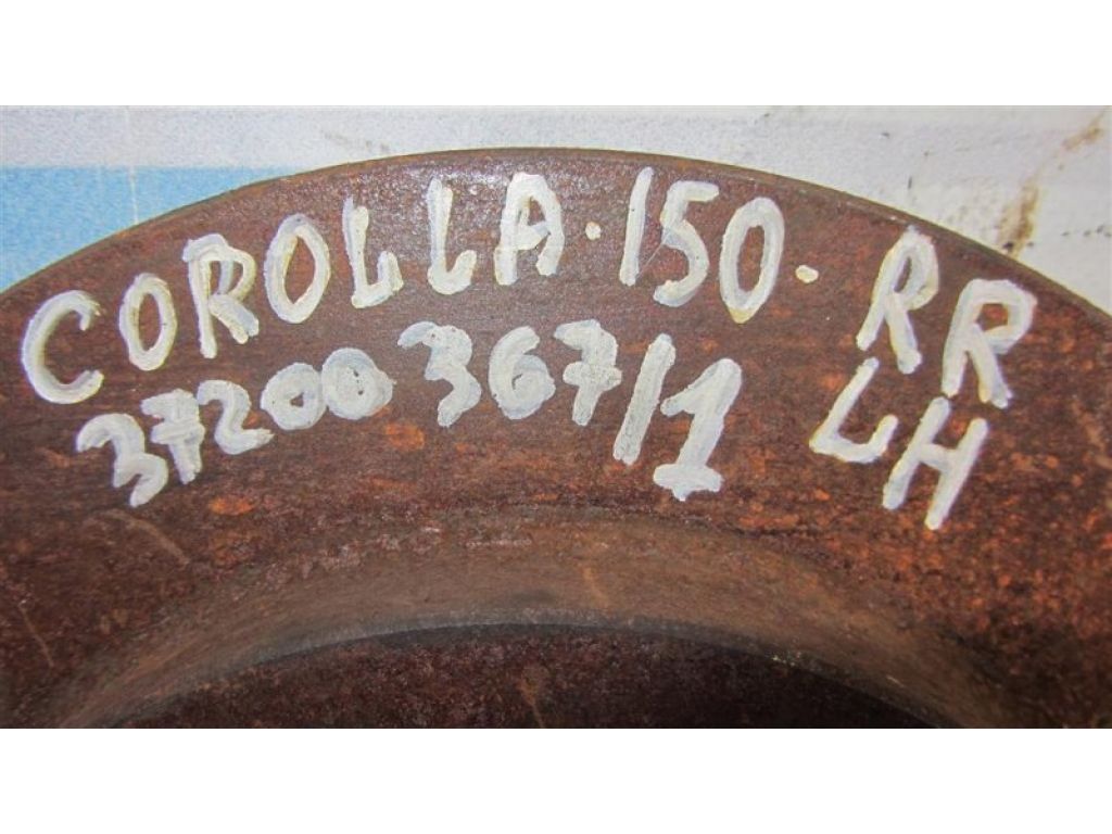 42431-12260 | Гальмівний диск задній TOYOTA COROLLA 150 06-13 - Фото 2