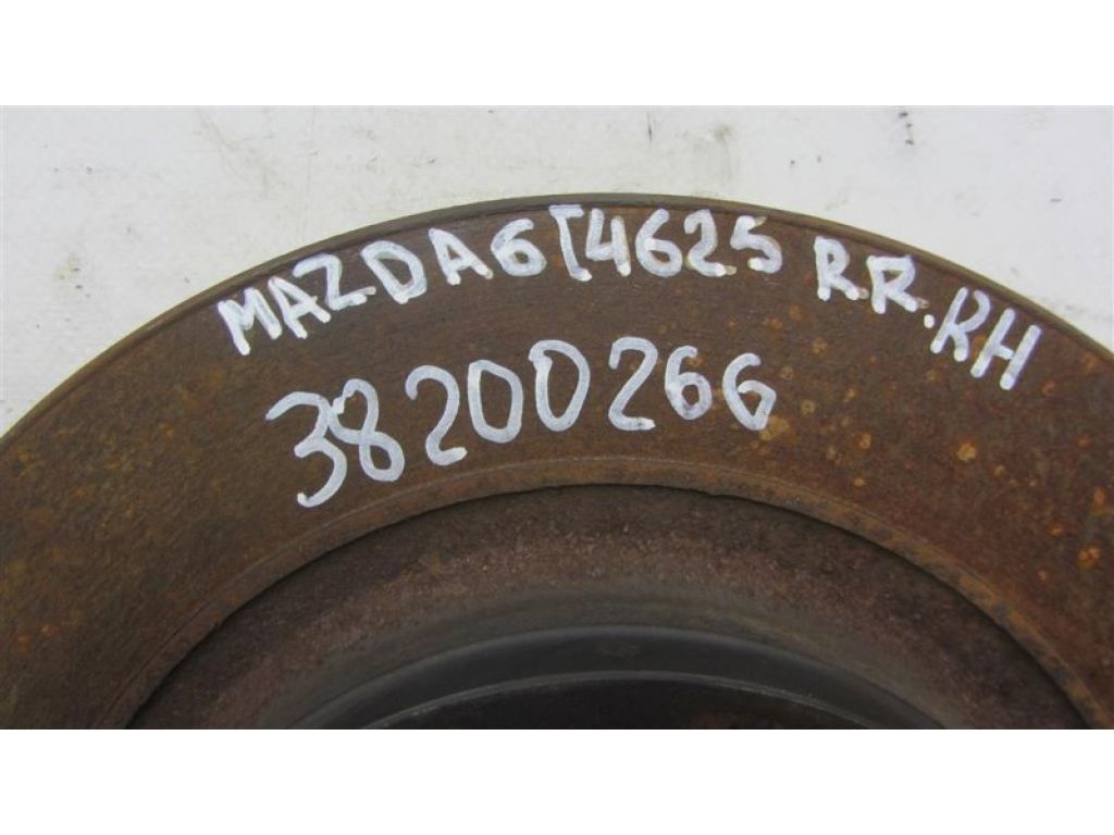 GK2Y-26-251H | Тормозной диск задний MAZDA 6 GH 07-12 - Фото 2