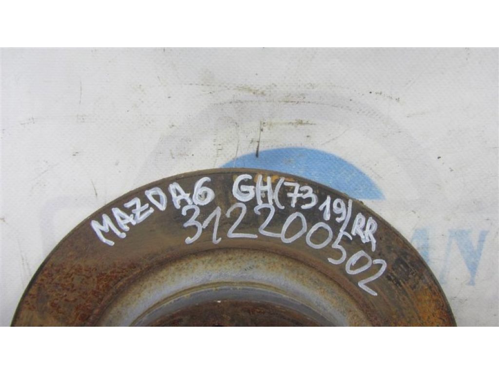 GK2Y-26-251H | Тормозной диск задний MAZDA 6 GH 07-12 - Фото 2